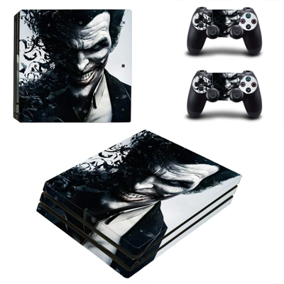 The Joker decal skin for PS4 Pro Console and 2 Controllers