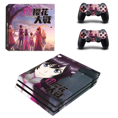 Sakura Wars decal skin for PS4 Pro Console and 2 Controllers