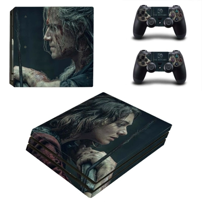 The witcher decal skin for PS4 Pro Console and 2 Controllers