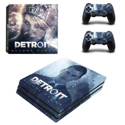 Detroit Become Human decal skin for PS4 Pro Console and 2 Controllers