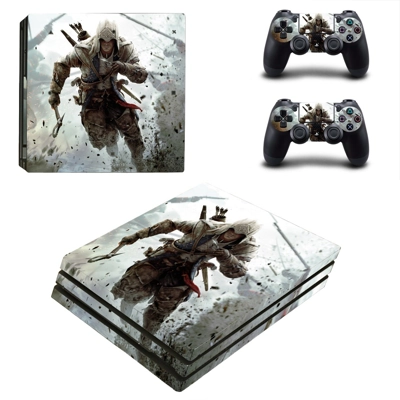 Assassin's Creed decal skin for PS4 Pro Console and 2 Controllers