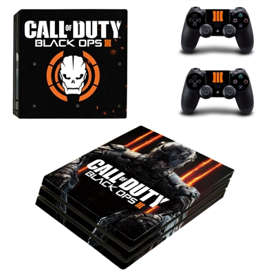 Call of Duty black ops 3 decal skin for PS4 Pro Console and 2 Controllers