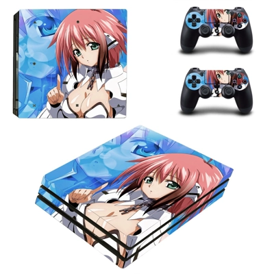 Heaven's Lost Property ikaros decal skin for PS4 Pro Console and 2 Controllers