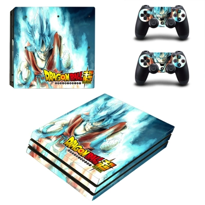 Dragon Ball super decal skin for PS4 Pro Console and 2 Controllers