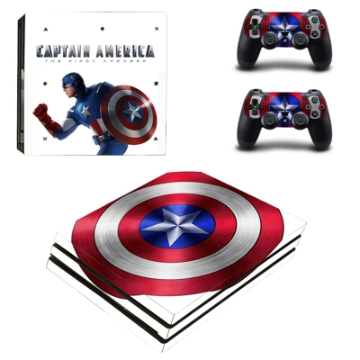 The First Avenger decal skin for PS4 Pro Console and 2 Con..