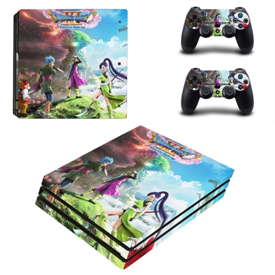 Dragon Quest XI decal skin for PS4 Pro Console and 2 Controllers