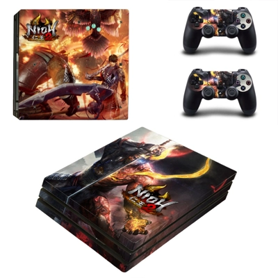 Nioh 2 decal skin for PS4 Pro Console and 2 Controllers