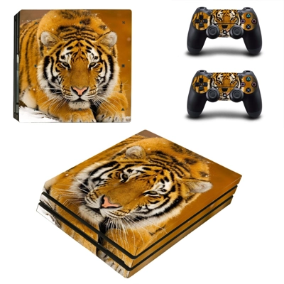 Tiger decal skin for PS4 Pro Console and 2 Controllers Tiger decal skin for PS4 Pro Console and 2 Controllers