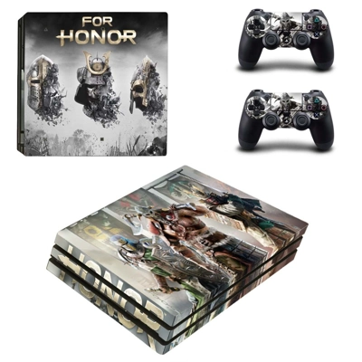 For Honor decal skin for PS4 Pro Console and 2 Controllers