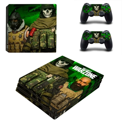 COD Warzone decal skin for PS4 Pro Console and 2 Controllers