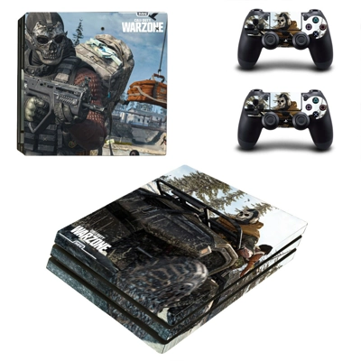 COD Warzone decal skin for PS4 Pro Console and 2 Controllers COD Warzone decal skin for PS4 Pro Console and 2 Controllers