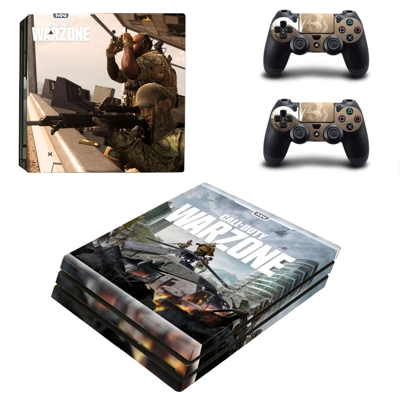 COD Warzone decal skin for PS4 Pro Console and 2 Controllers