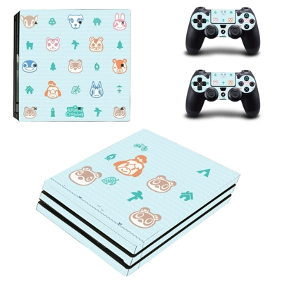 Animal Crossing decal skin for PS4 Pro Console and 2 Controllers