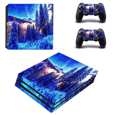 Nature Abstraction decal skin for PS4 Pro Console and 2 Controllers
