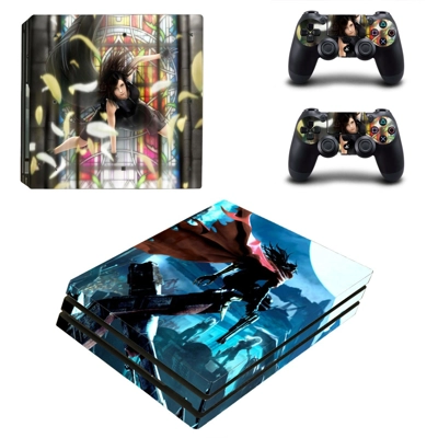 Tifa Lockhart decal skin for PS4 Pro Console and 2 Controllers