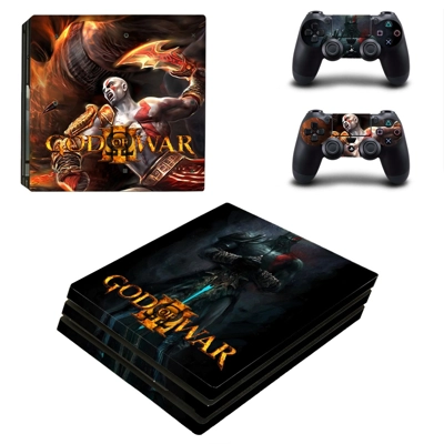 God of war decal skin for PS4 Pro Console and 2 Controllers