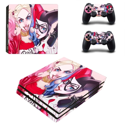 Harley Quinn decal skin for PS4 Pro Console and 2 Controllers