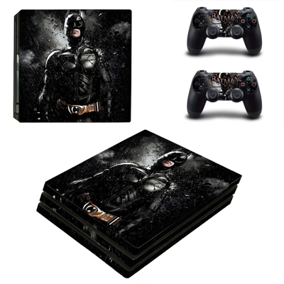 Batman decal skin for PS4 Pro Console and 2 Controllers