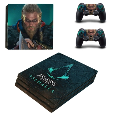 Assassin's Creed Valhalla decal skin for PS4 Pro Console a..