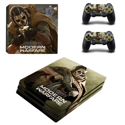 Modern Warfare decal skin for PS4 Pro Console and 2 Controllers
