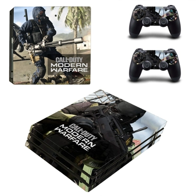 COD Modern Warfare decal skin for PS4 Pro Console and 2 Controllers