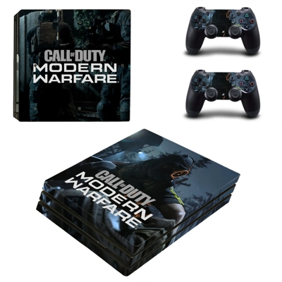 COD Modern Warfare decal skin for PS4 Pro Console and 2 Controllers