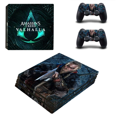 Assassin's Creed Valhalla decal skin for PS4 Pro Console a..