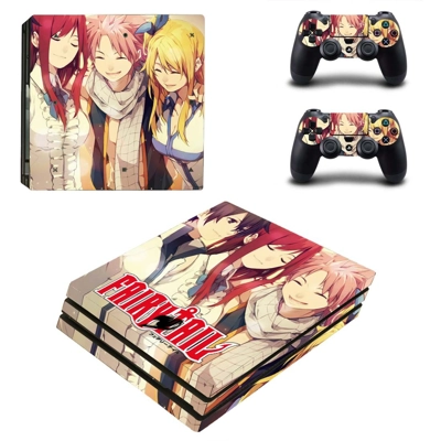 Fairy Tail decal skin for PS4 Pro Console and 2 Controllers