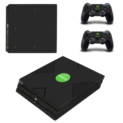 Classic decal skin for PS4 Pro Console and 2 Controllers