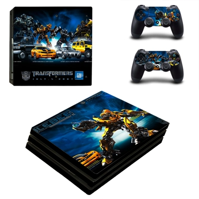 Transformers decal skin for PS4 Pro Console and 2 Controllers