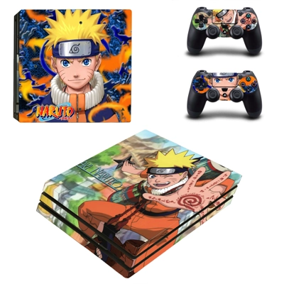Naruto decal skin for PS4 Pro Console and 2 Controllers