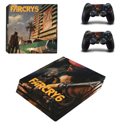 Far Cry decal skin for PS4 Pro Console and 2 Controllers
