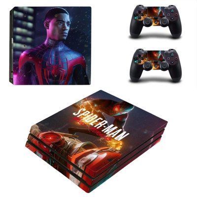 Spiderman decal skin for PS4 Pro Console and 2 Controllers
