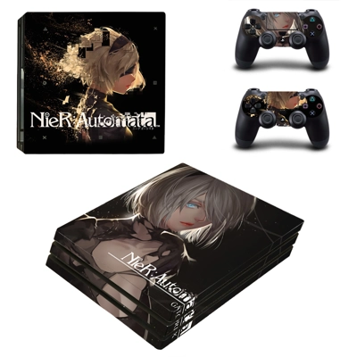 Neir Automata decal skin for PS4 Pro Console and 2 Control..