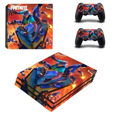 Fort night decal skin for PS4 Pro Console and 2 Controllers