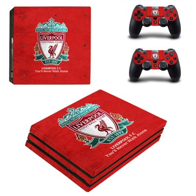 Liverpool decal skin for PS4 Pro Console and 2 Controllers