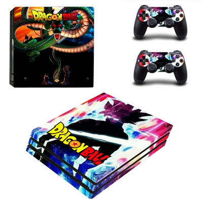 Dragon Ball decal skin for PS4 Pro Console and 2 Controllers