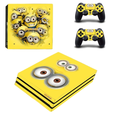 Minions decal skin for PS4 Pro Console and 2 Controllers