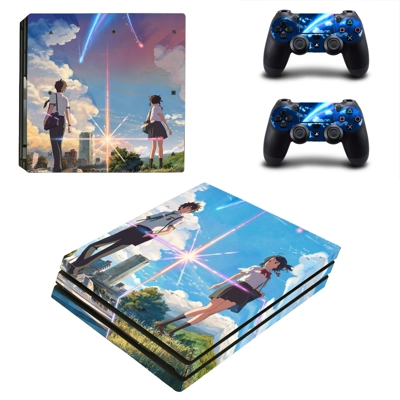 Your name anime decal skin for PS4 Pro Console and 2 Contr.. Your name anime decal skin for PS4 Pro Console and 2 Contr..