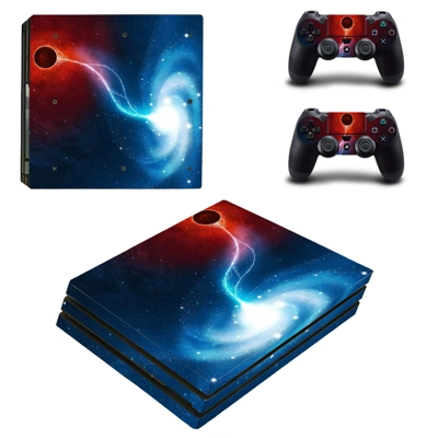 Galaxy decal skin for PS4 Pro Console and 2 Controllers Galaxy decal skin for PS4 Pro Console and 2 Controllers