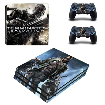 Terminator salvation decal skin for PS4 Pro Console and 2 Controllers