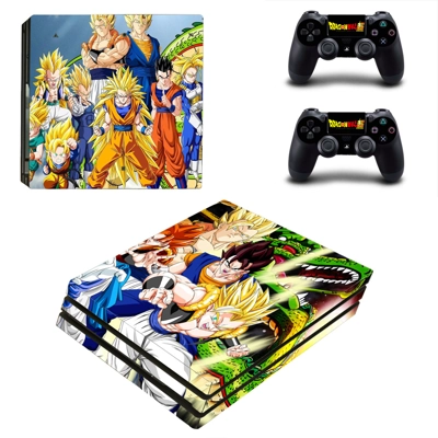 Dragon ball decal skin for PS4 Pro Console and 2 Controllers Dragon ball decal skin for PS4 Pro Console and 2 Controllers