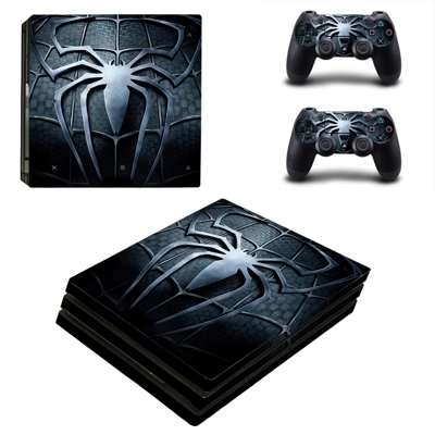 Spiderman decal skin for PS4 Pro Console and 2 Controllers