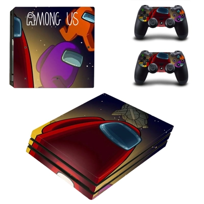 Among us decal skin for PS4 Pro Console and 2 Controllers