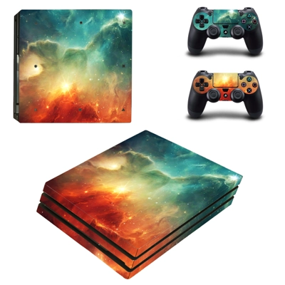 Sky Scene decal skin for PS4 Pro Console and 2 Controllers