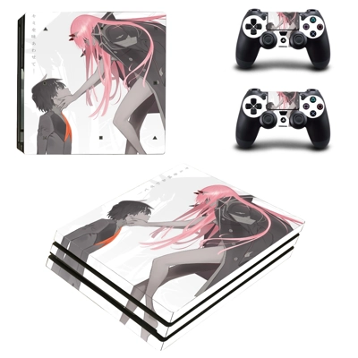 Anime decal skin for PS4 Pro Console and 2 Controllers