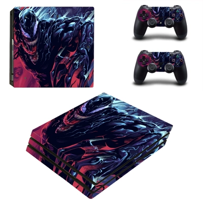 Venom decal skin for PS4 Pro Console and 2 Controllers