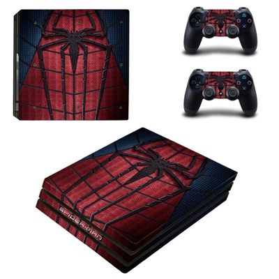 Spiderman decal skin for PS4 Pro Console and 2 Controllers