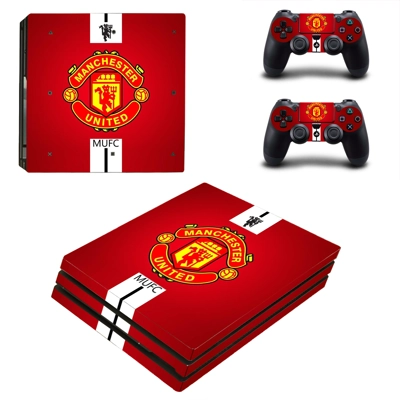 Manchester United decal skin for PS4 Pro Console and 2 Controllers