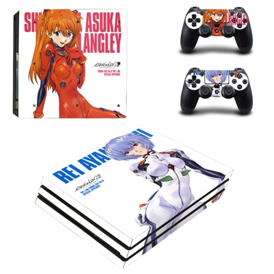 Evangelion decal skin for PS4 Pro Console and 2 Controllers